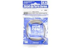 12663 | Tamiya Braided Hose 2.6mm (Outer Diameter)