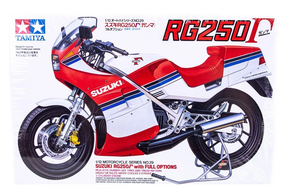 14029 | Tamiya 1/12 Suzuki RG250 W/ Full Options Motorcycle Plastic Model Kit 3 14029 | Tamiya 1/12 Suzuki RG250 W/ Full Options Motorcycle Plastic Model Kit