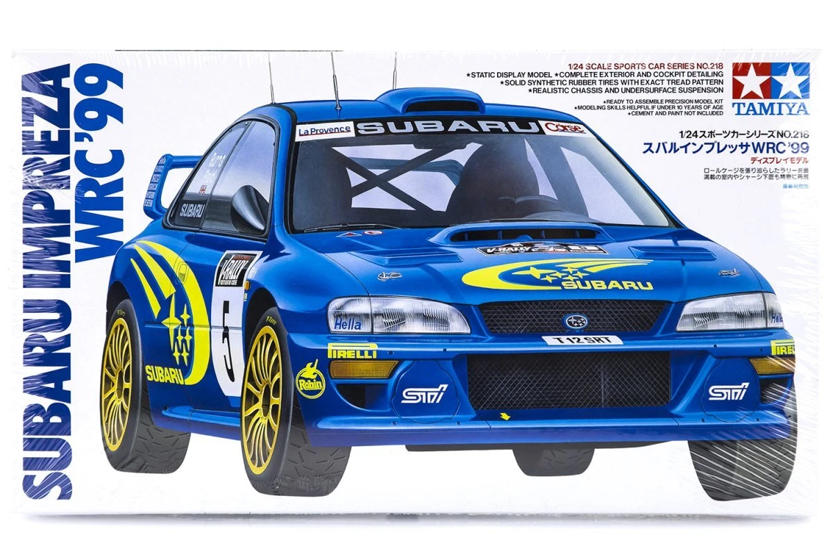24218 | Tamiya 1/24 Subaru Impreza WRC`99 Scaled Plastic Model Kit 3 24218 | Tamiya 1/24 Subaru Impreza WRC`99 Scaled Plastic Model Kit
