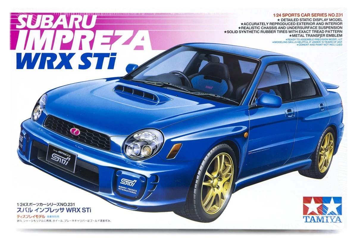24231 | Tamiya 1/24 Subaru Impreza Wrx Sti Scaled Plastic Model Kit 3 24231 | Tamiya 1/24 Subaru Impreza Wrx Sti Scaled Plastic Model Kit