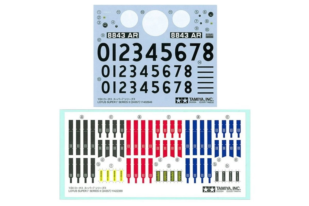 24357 | Tamiya 1/24 Lotus Super 7 Series II Scaled Plastic Model Kit 9 24357 | Tamiya 1/24 Lotus Super 7 Series II Scaled Plastic Model Kit - Image 7