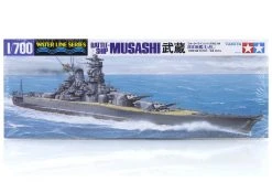 31114 | Tamiya 1/700 Japanese Musashi Battleship (Waterline Series) Plastic Model Kit