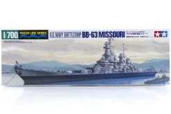 31613 | Tamiya 1/700 U.S. BB-63 Missouri Battleship (Waterline Series) Plastic Model Kit
