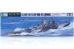 31616 | Tamiya 1/700 U.S. BB-61 Iowa Battleship (Waterline Series) Plastic Model Kit