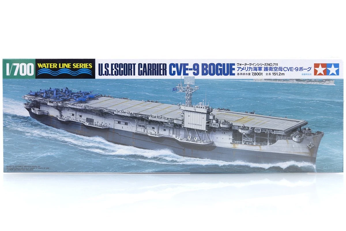 31711 | Tamiya 1/700 U.S. CVE-9 Bogue Escort Carrier (Waterline Series) Plastic Model Kit 3 31711 | Tamiya 1/700 U.S. CVE-9 Bogue Escort Carrier (Waterline Series) Plastic Model Kit