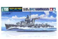 31911 | Tamiya 1/700 U.S. DD412 Hammann Destroyer (Waterline Series) Plastic Model Kit