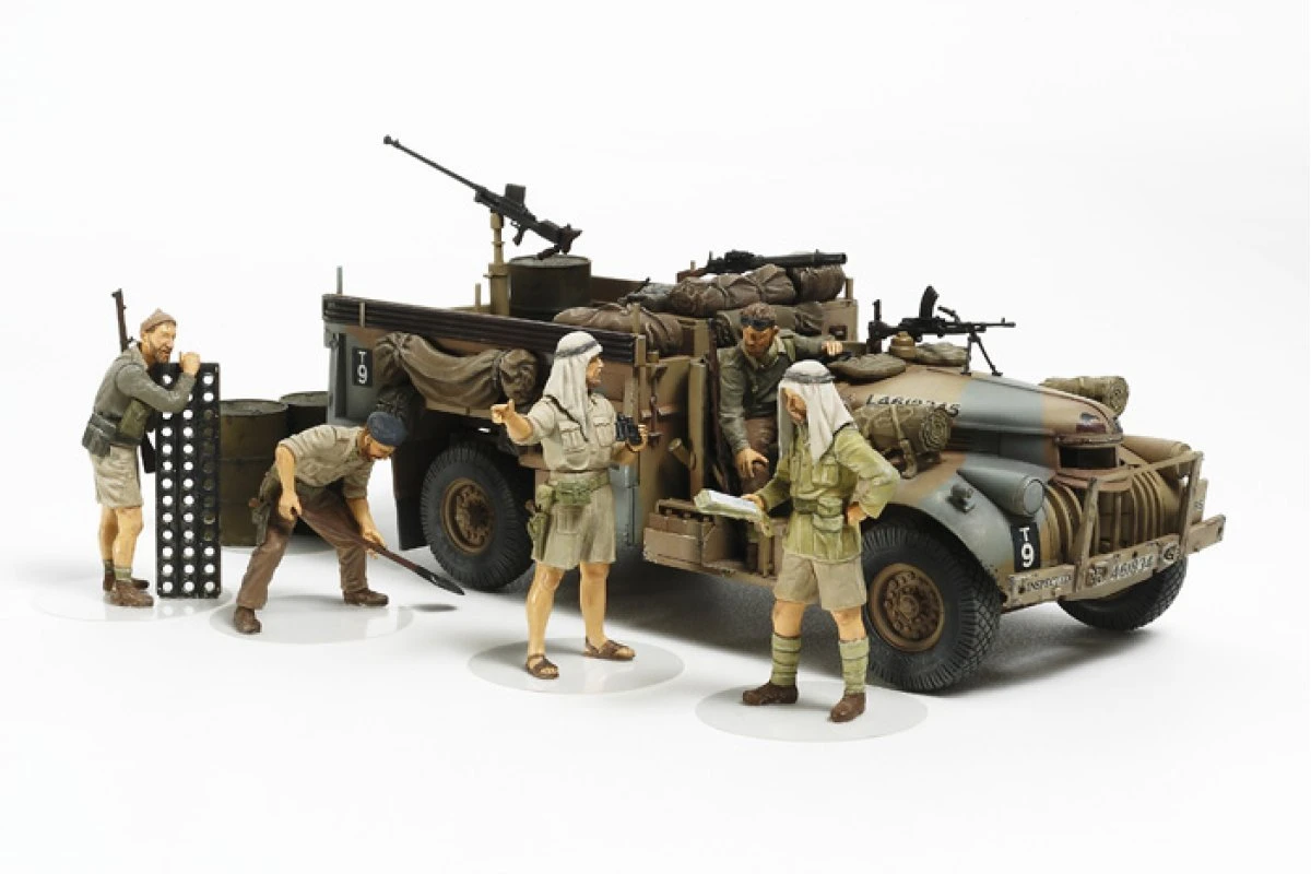32407 | Tamiya 1/35 British LRDG Armoured Command Truck Scaled Plastic Model Kit 4 32407 | Tamiya 1/35 British LRDG Armoured Command Truck Scaled Plastic Model Kit - Image 2