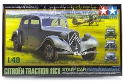 32517 | Tamiya 1/48 French/German Citroen Traction 11CV Staff Car Scaled Plastic Model Kit