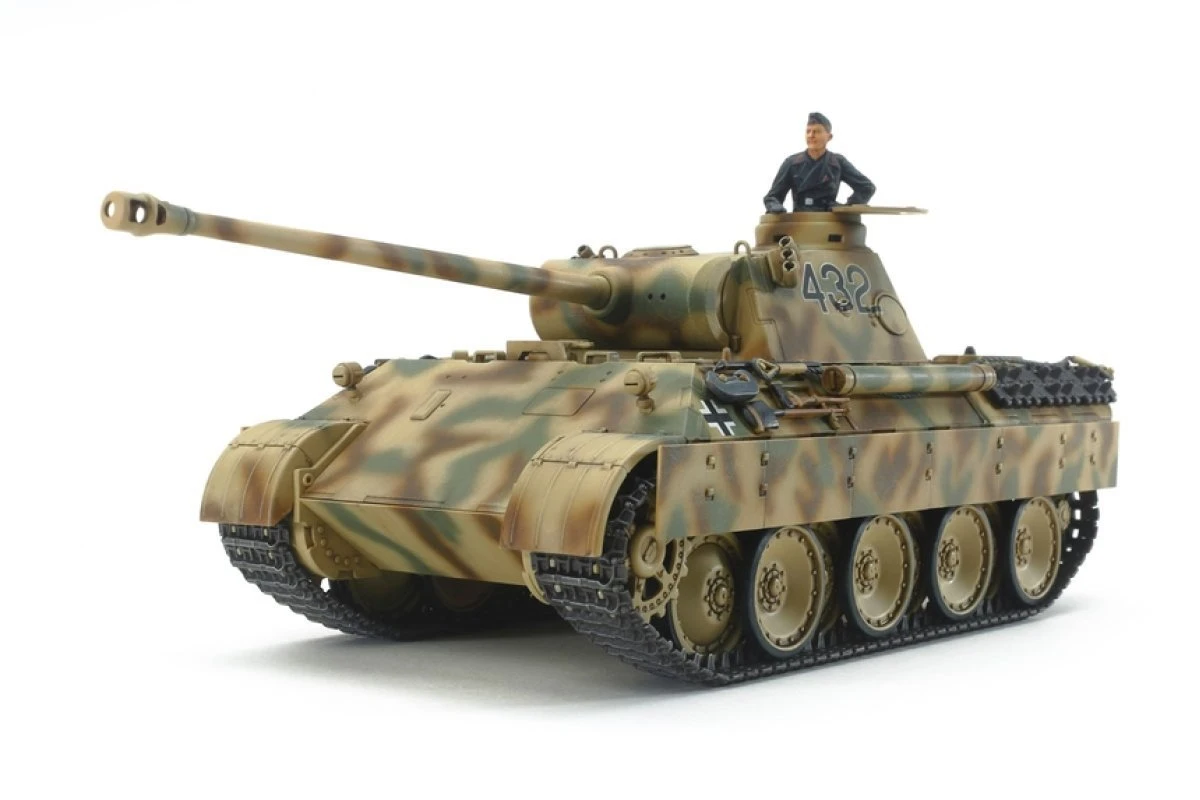 32597 | Tamiya 1/48 German Panther Ausf.D Tank Scaled Plastic Model Kit 4 32597 | Tamiya 1/48 German Panther Ausf.D Tank Scaled Plastic Model Kit - Image 2