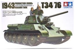 35059 | Tamiya 1/35 Russian 1943 T34/76 Tank Scaled Plastic Model Kit