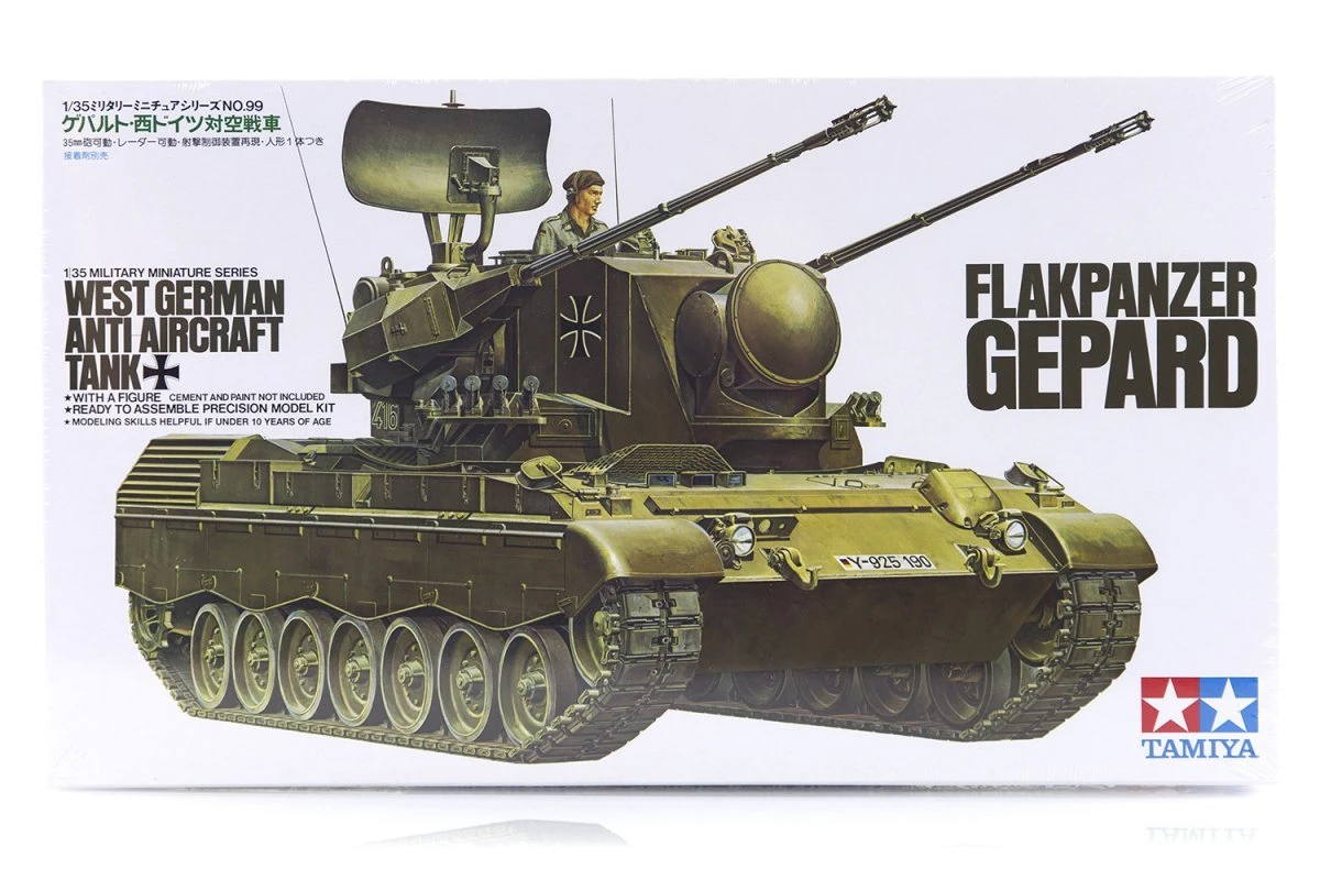 35099 | Tamiya 1/35 German (West) Anti-Aircraft Flakpanzer Gepard Tank Scaled Plastic Model Kit 3 35099 | Tamiya 1/35 German (West) Anti-Aircraft Flakpanzer Gepard Tank Scaled Plastic Model Kit