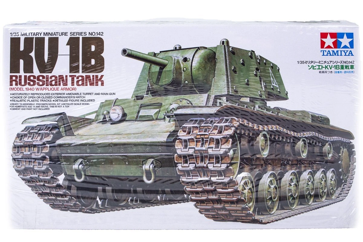 35142 | Tamiya 1/35 Russian KV-1B Tank Plastic Model Kit 3 35142 | Tamiya 1/35 Russian KV-1B Tank Plastic Model Kit