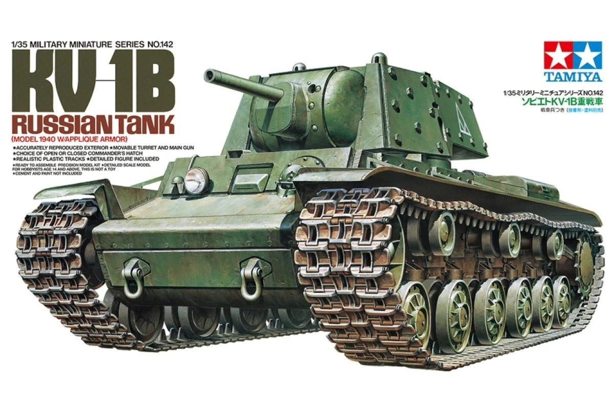 35142 | Tamiya 1/35 Russian KV-1B Tank Plastic Model Kit 5 35142 | Tamiya 1/35 Russian KV-1B Tank Plastic Model Kit - Image 3