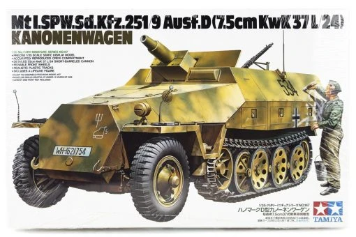 35147 | Tamiya 1/35 German Kanonenwager Ausf.D Half-Track W/ 7.5cm Kwk37L/24) Scaled Plastic Model Kit -Tamiya Shop TAM 35147 00 1200x800 1