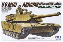 35156 | Tamiya 1/35 U.S. M1A1 Abrams W/ 120mm Main Gun Tank Plastic Model Kit
