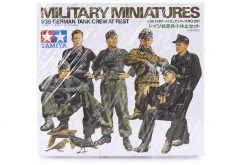 35201 | Tamiya 1/35 German Tank Crew At Rest Scaled Plastic Model Kit