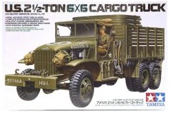 35218 | Tamiya 1/35 U.S. 2 1/2-Ton 6x6 Cargo Truck Scaled Plastic Model Kit