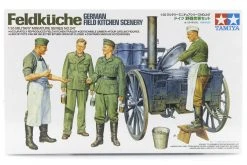35247 | Tamiya 1/35 German Feldkuche Field Kitchen Scenery Scaled Plastic Model Kit
