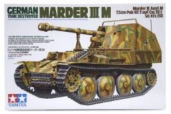 35255 | Tamiya 1/35 German Marder III M Ausf.M (Sd.Kfz.138) Tank Destroyer Scaled Plastic Model Kit
