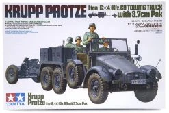 35259 | Tamiya 1/35 German Krupp Protze 6x4 1 Ton (kfz.69) Towing Truck W/ 3.7cm Pak Scaled Plastic Model Kit