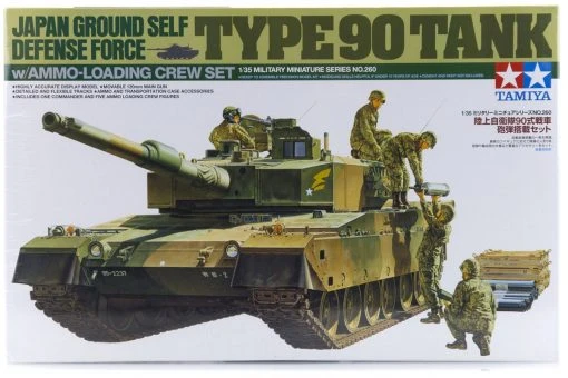 35260 | Tamiya 1/35 Japanese Type 90 Tank W/ Ammo-Loading Crew Scaled Plastic Model Kit -Tamiya Shop TAM 35260 00 1200x800 1