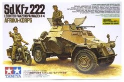 35286 | Tamiya 1/35 German Light Armored 4x4 (Sd.Kfz.222) North African Campaign Scaled Plastic Model Kit