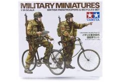 35333 | Tamiya 1/35 British Paratroopers & Bicycles Set Scaled Plastic Model Kit