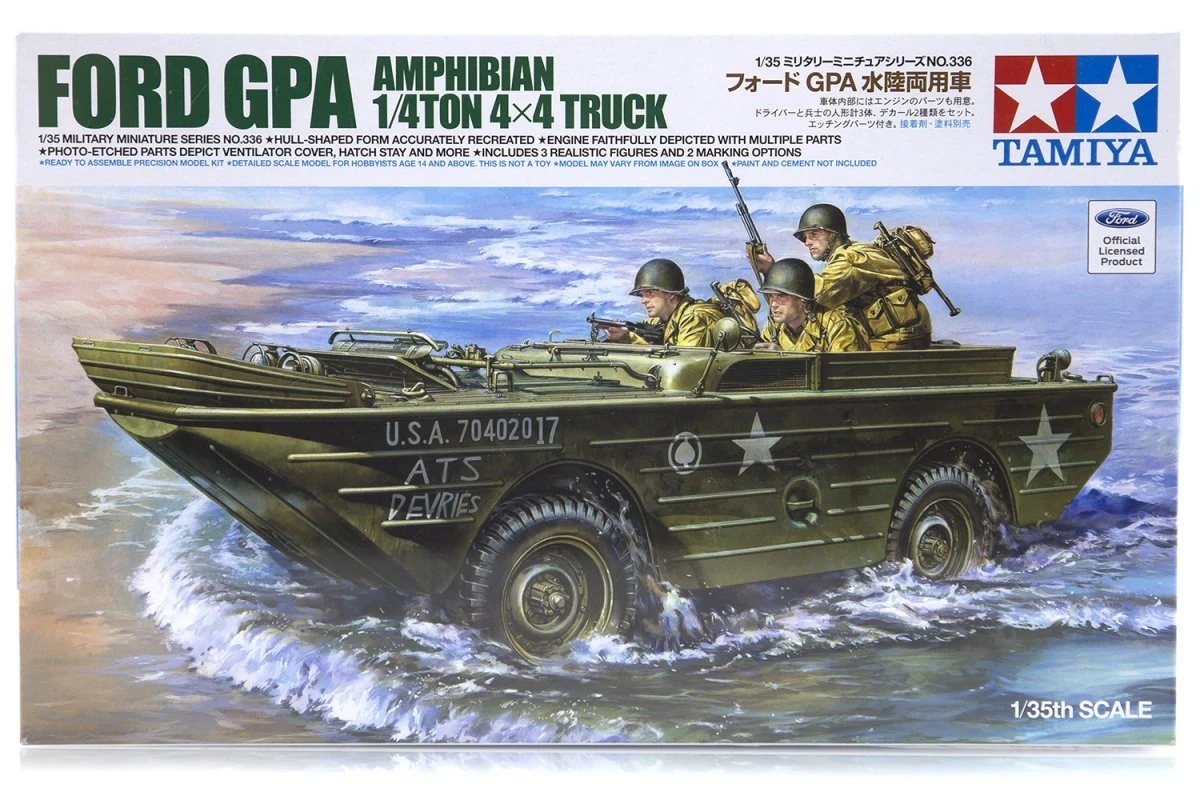 35336 | Tamiya 1/35 U.S. Ford GPA Amphibian Scaled Plastic Model Kit 3 35336 | Tamiya 1/35 U.S. Ford GPA Amphibian Scaled Plastic Model Kit