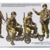 35337 | Tamiya 1/35 British Paratroopers W/ Small Motorcycles Scaled Plastic Model Kit