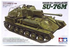35348 | Tamiya 1/35 Russian SU-76M Self-Propelled Gun Scaled Plastic Model Kit