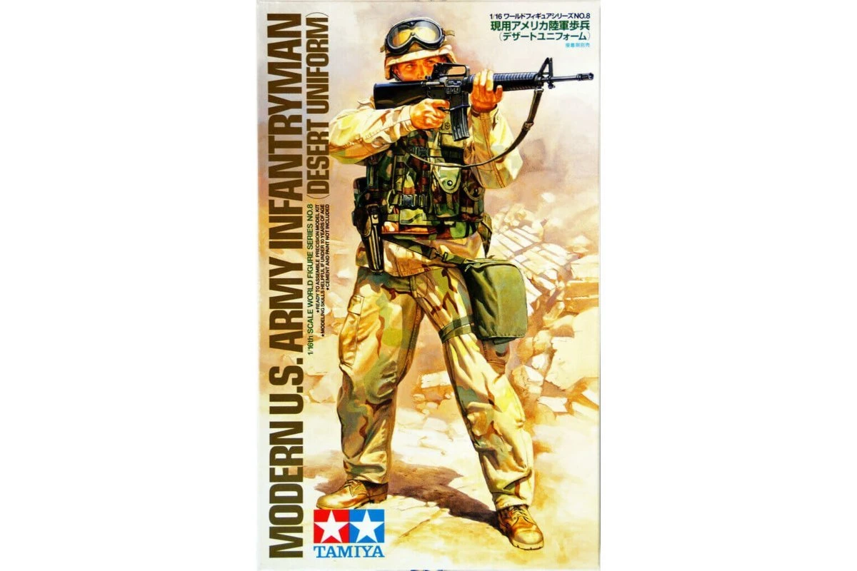 36308 | Tamiya 1/16 Modern U.S. Army Infantry (Desert Uniform) Scaled Plastic Model Kit 3 36308 | Tamiya 1/16 Modern U.S. Army Infantry (Desert Uniform) Scaled Plastic Model Kit