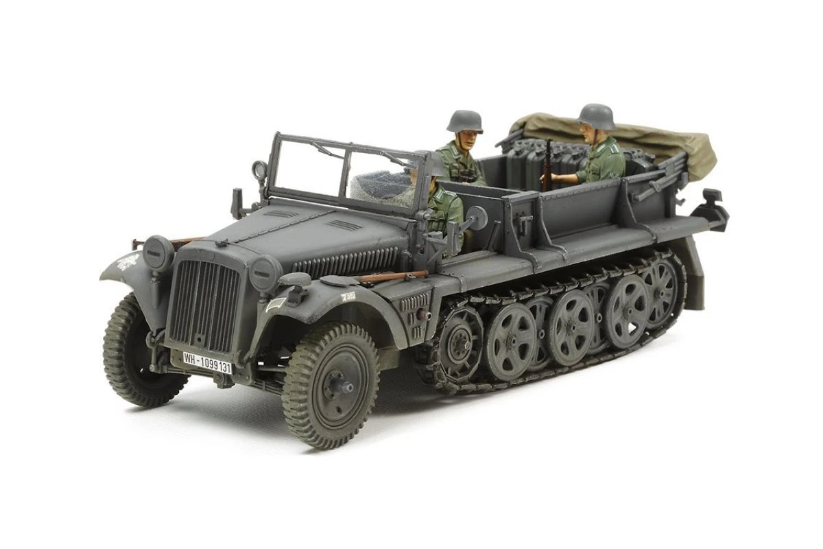 37016 | Tamiya 1/35 German 1ton Half-Track Sd.Kfz.10 Scaled Plastic Model Kit 4 37016 | Tamiya 1/35 German 1ton Half-Track Sd.Kfz.10 Scaled Plastic Model Kit - Image 2