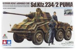 37018 | Tamiya 1/35 German Heavy Armored Car (Sd.Kfz.234/2) Puma Scaled Plastic Model Kit