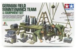 37023 | Tamiya 1/35 German Field Maintenance Team & Equipment Set Scaled Plastic Model Kit