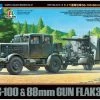 37027 | Tamiya 1/48 German SS-100 Heavy Truck W/ 88mm Flak 37 Gun Scaled Plastic Model Kit
