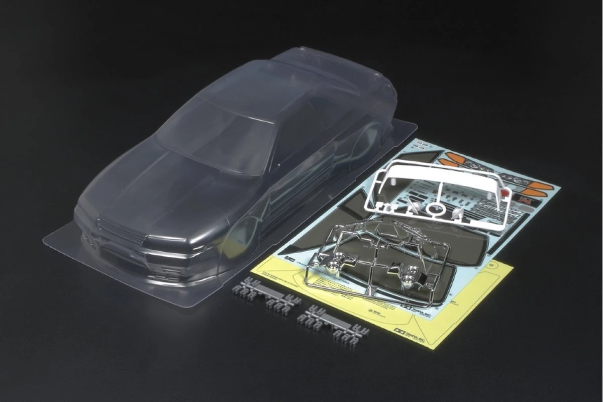 51365 | Tamiya 1/10 Nissan R32 GT-R Unpainted Body Shell W/ Decals 3 51365 | Tamiya 1/10 Nissan R32 GT-R Unpainted Body Shell W/ Decals