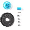 54500 | Tamiya TT-02 High Speed 68T 0.6Mod Plastic Spur Gear W/ Blue Aluminium Mount