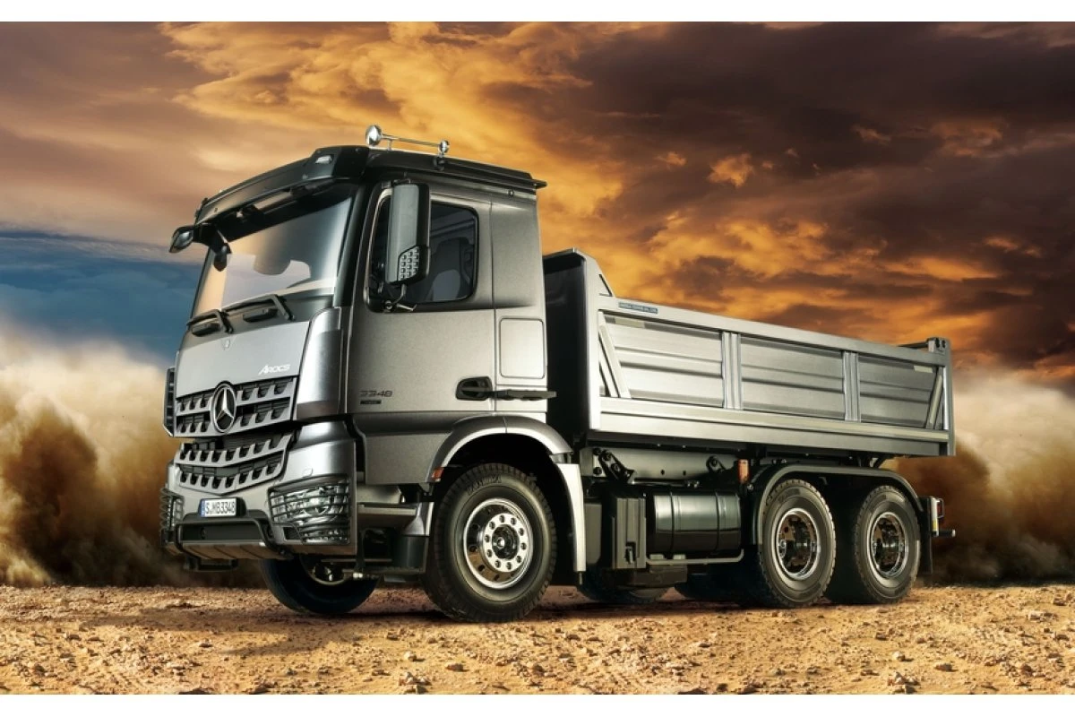 56357 | Tamiya 1/14 Mercedes Benz AROCS 3348 6x4 Tipper Scaled Truck Kit 4 56357 | Tamiya 1/14 Mercedes Benz AROCS 3348 6x4 Tipper Scaled Truck Kit - Image 2
