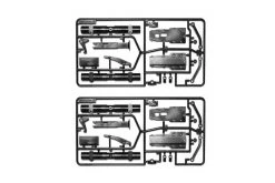 56525 | Tamiya Matte Black Axle Housing Set