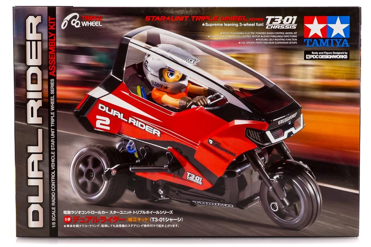 57407 | Tamiya T3-01 Dual Rider RC Trike Kit 3 57407 | Tamiya T3-01 Dual Rider RC Trike Kit