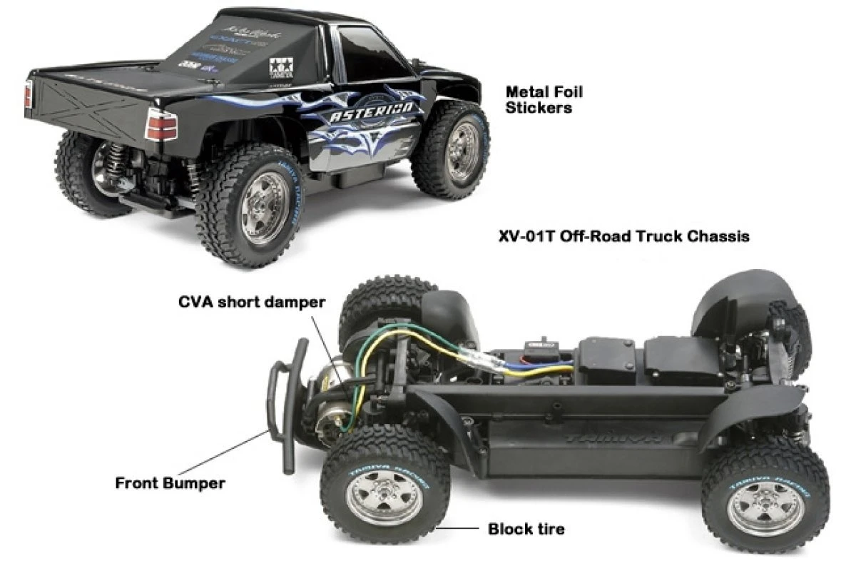58552 | Tamiya 1/10 Asterion 4x4 Electric Off Road RC Truck Kit XV-01T 5 58552 | Tamiya 1/10 Asterion 4x4 Electric Off Road RC Truck Kit XV-01T - Image 3
