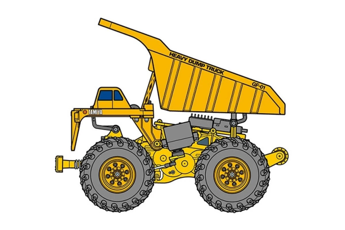 58622 | Tamiya 1/24 GF-01 Heavy Dump Truck Electric Off Road RC Truck Kit 9 58622 | Tamiya 1/24 GF-01 Heavy Dump Truck Electric Off Road RC Truck Kit - Image 7