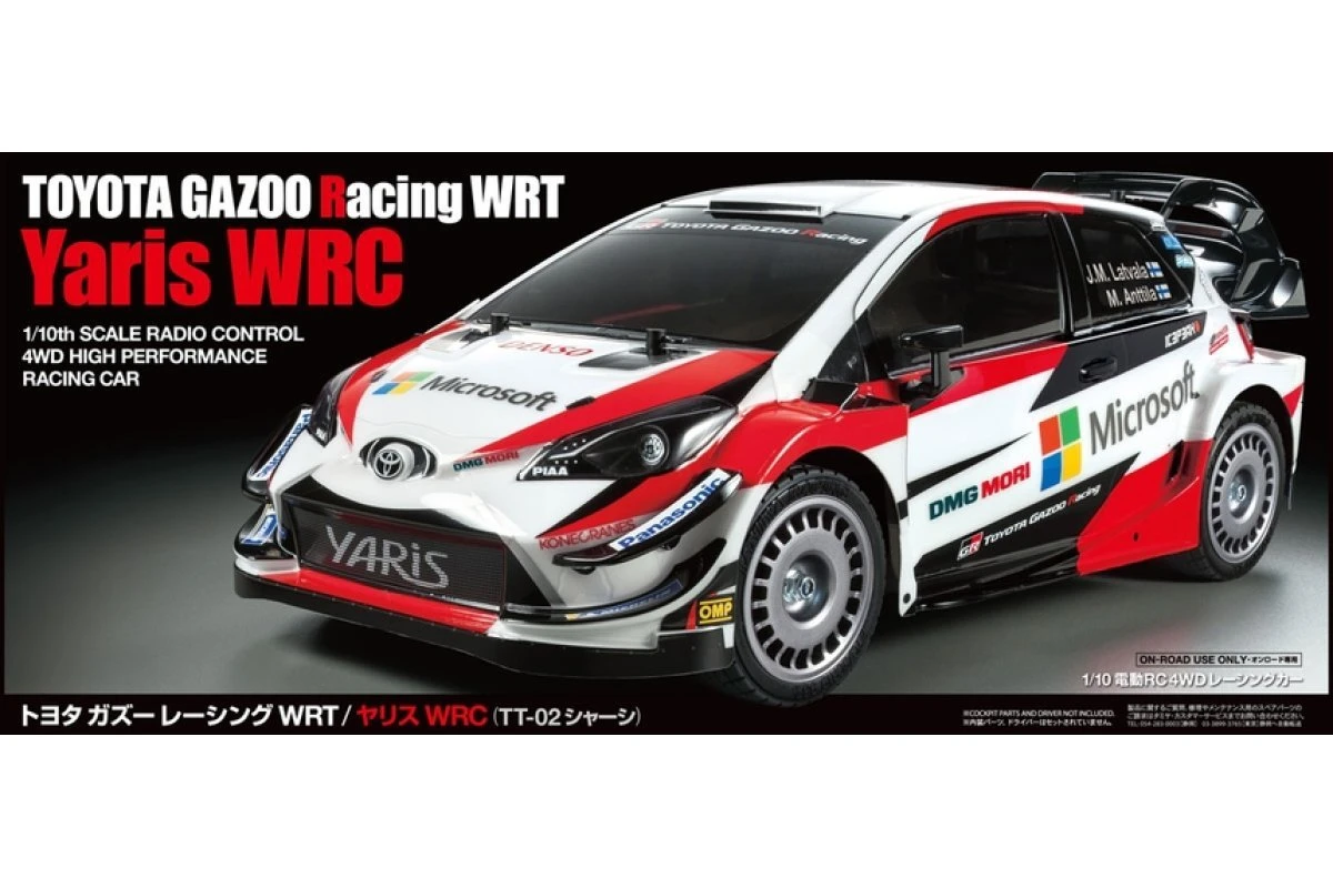58659 | Tamiya 1/10 TT-02 Toyota Gazoo Racing Yaris WRC Electric On Road RC Car Kit 10 58659 | Tamiya 1/10 TT-02 Toyota Gazoo Racing Yaris WRC Electric On Road RC Car Kit - Image 8