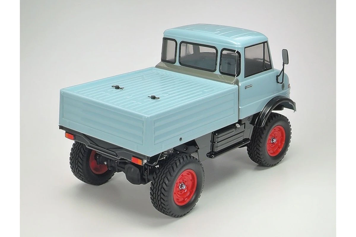 47465 | Tamiya 1/10 CC-02 Mercedes Benz Unimog 406 Series U900 Electric Off Road RC Rock Crawler Kit - Blue-Grey 4 47465 | Tamiya 1/10 CC-02 Mercedes Benz Unimog 406 Series U900 Electric Off Road RC Rock Crawler Kit - Blue-Grey - Image 2