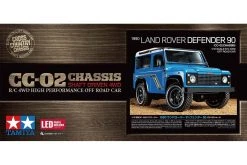58700 | Tamiya 1/10 CC-02 Land Rover Defender 90 Electric Off Road RC Rock Crawler Kit