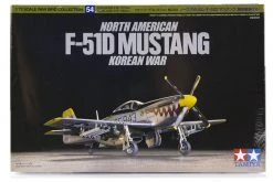 60754 | Tamiya 1/72 North American Korean War F-51D Mustang Fighter Scaled Plastic Model Kit
