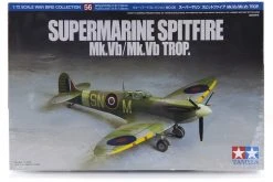 60756 | Tamiya 1/72 Supermarine Mk.Vb/Mk.Vb Trop. Spitfire Fighter Scaled Plastic Model Kit