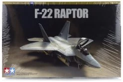 60763 | Tamiya 1/72 F-22 Raptor Jet Scaled Plastic Model Kit