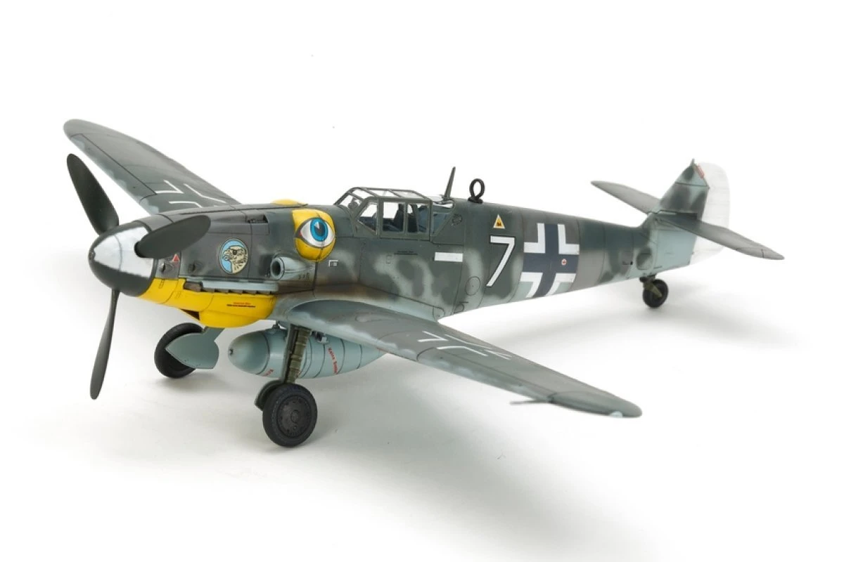 60790 | Tamiya 1/72 Messerschmitt Bf109 G-6 Fighter Scaled Plastic Model Kit 4 60790 | Tamiya 1/72 Messerschmitt Bf109 G-6 Fighter Scaled Plastic Model Kit - Image 2