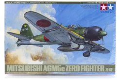 61027 | Tamiya 1/48 Mitsubishi A6M5c Zeke Zero Fighter Scaled Plastic Model Kit